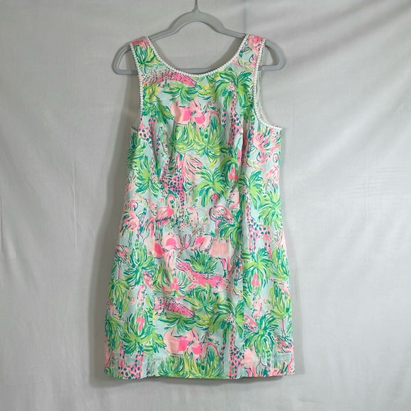 Lilly Pulitzer Dresses & Skirts - Lilly Pulitzer Mila Shift Dress Size 12 NWT Seasalt Blue On Parade